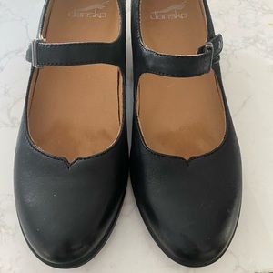Dansko black heeled Mary Janes, size 37